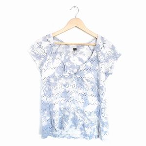 🌺RARE🌺  We the Free Tie Dye Laser Cut Henley